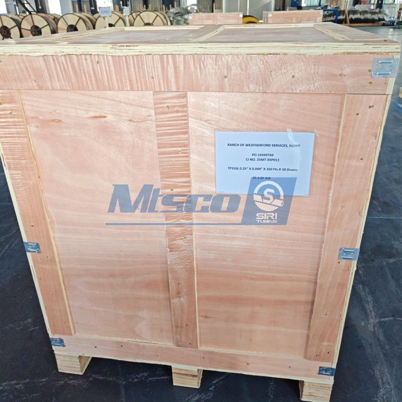 S31803 2205 soldó con autógena longitud continua del tubo capilar el 10000m ninguna soldadura de extremo