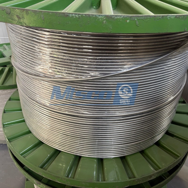 Tubería en espiral geotérmica recocida brillante ASTM B704 de la aleación 625