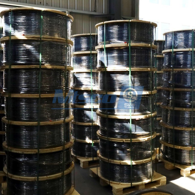 Línea de inyección química ASTM A269 TP316 con embalaje de carrete de hierro 