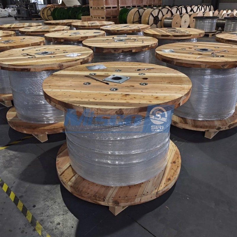 S31803 2205 soldó con autógena longitud continua del tubo capilar el 10000m ninguna soldadura de extremo