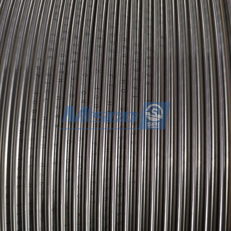 Tubería en espiral geotérmica de acero inoxidable retirada a frío de TP304 304L 