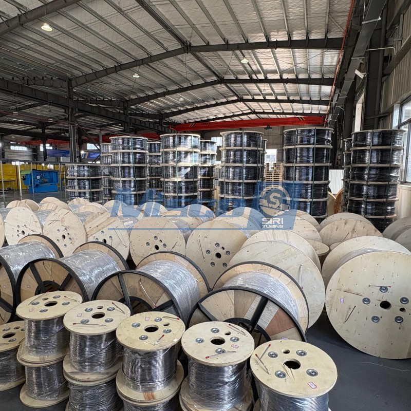 Tubería en espiral geotérmica de acero inoxidable retirada a frío de TP304 304L 