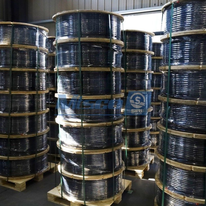 Paquete plano de línea de control de aleación de níquel 825 con encapsulación FEP