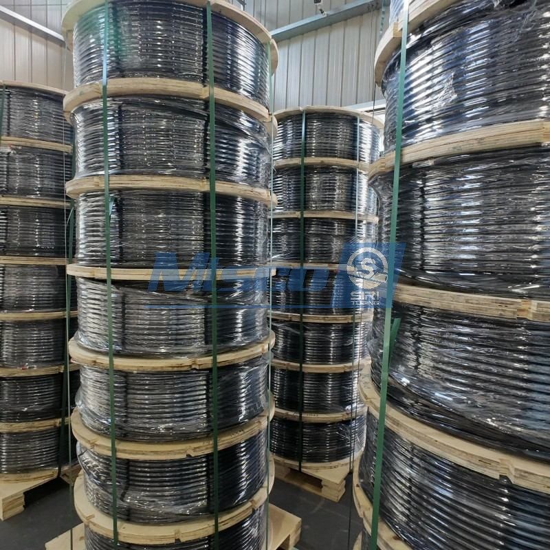 Línea de control encapsulada ASTM B704 Aleación de níquel 625 UNS N06625 con Rilsan PA 11