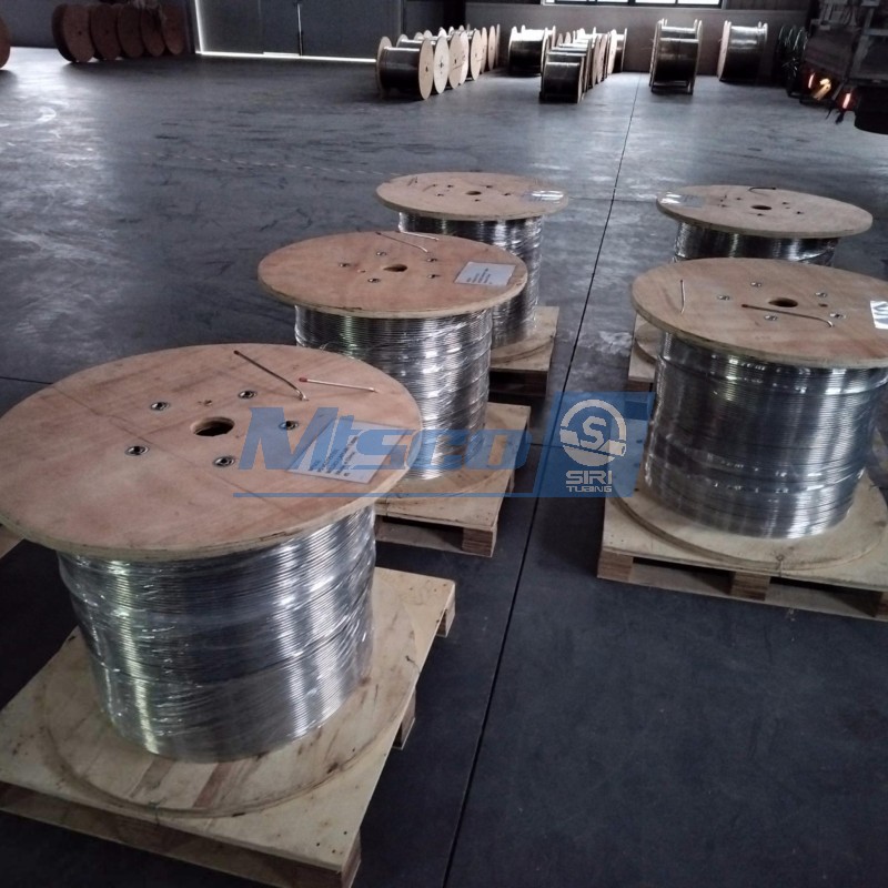 Tubería de serpentín térmico de aleación de níquel 825 para pozos de petróleo y gas ASTM B704