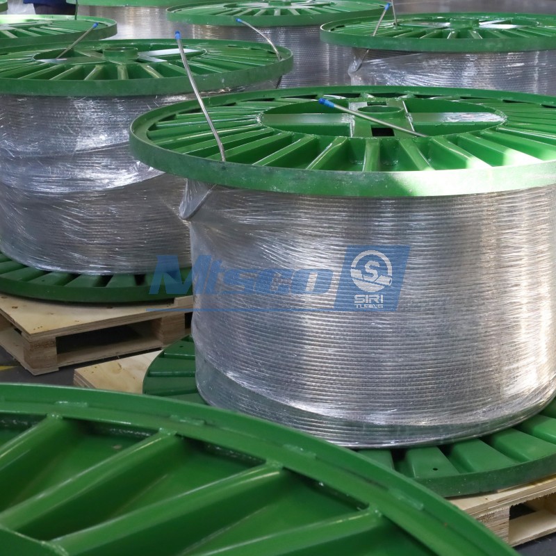 Tubo capilar soldado de acero inoxidable 316/316L/316Ti de 1/8 de pulgada para control de línea de flujo