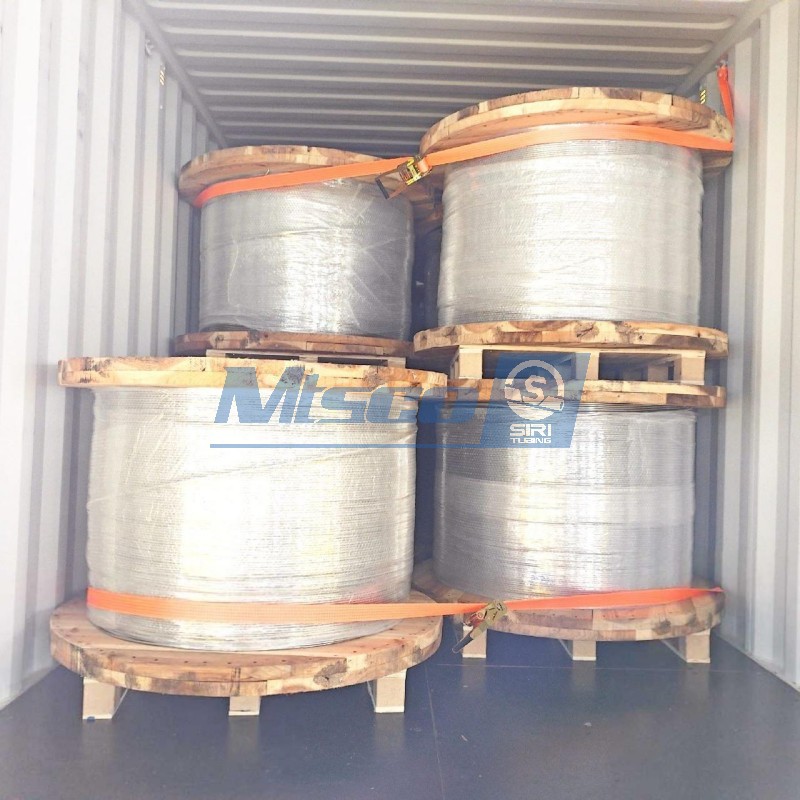 Tubería enrollada soldada ASTM A269 TP316L para líneas de control de petróleo y gas