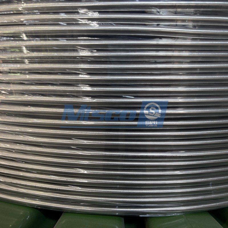 Tubería en espiral geotérmica recocida brillante ASTM B704 de la aleación 625
