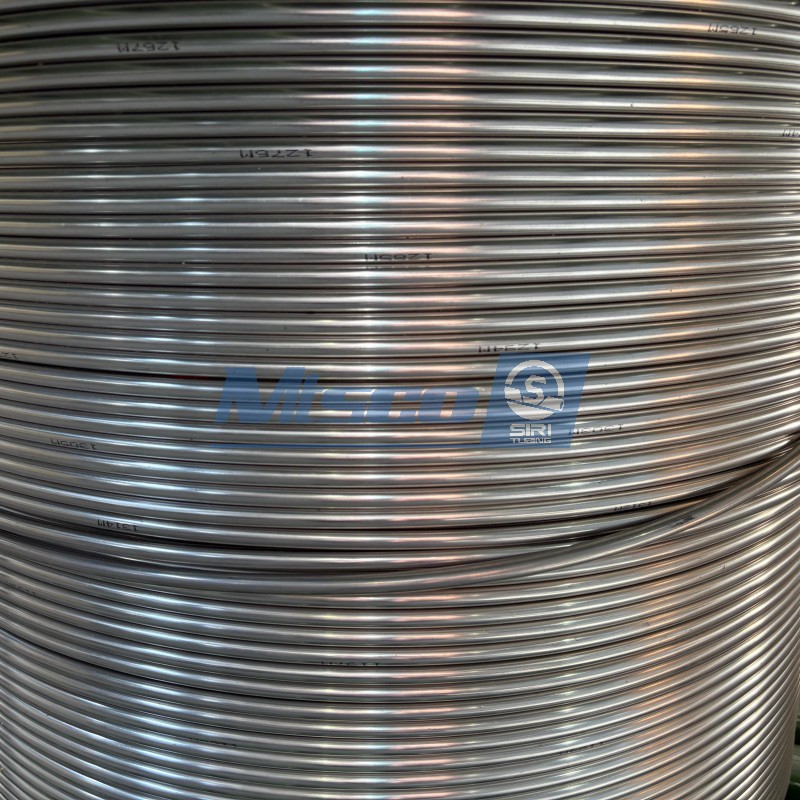 Tubería en espiral geotérmica de aleación de níquel 825 con embalaje de carrete de hierro