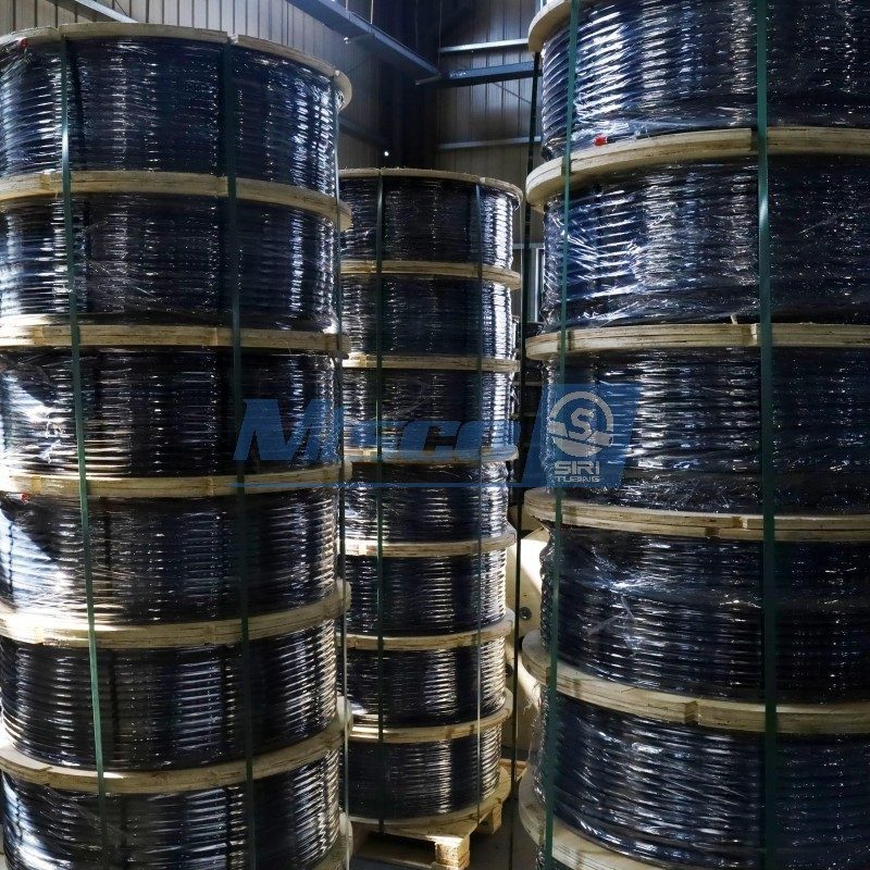 Paquete plano de línea de control de acero inoxidable 304 con encapsulación FEP