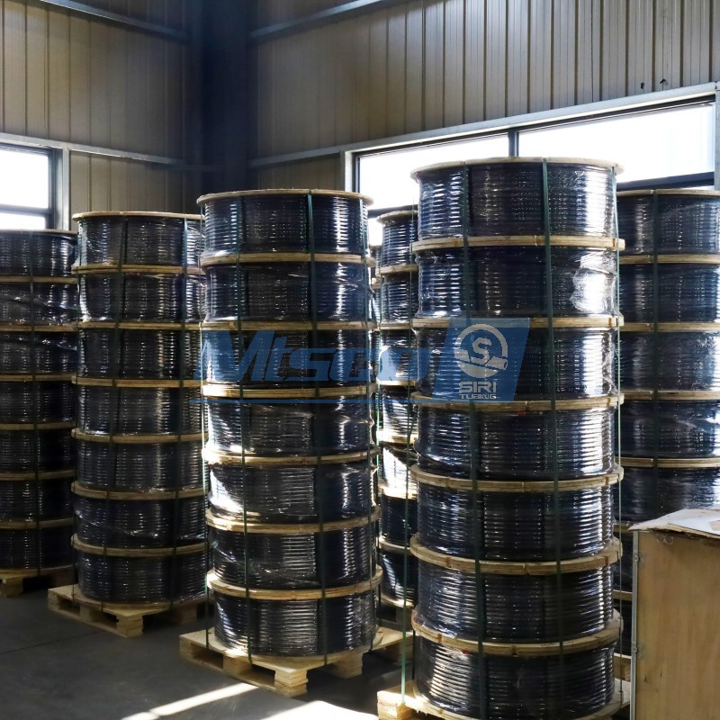 Tubería multinúcleo de acero dúplex S32205 Santoprene TPV encapsulado