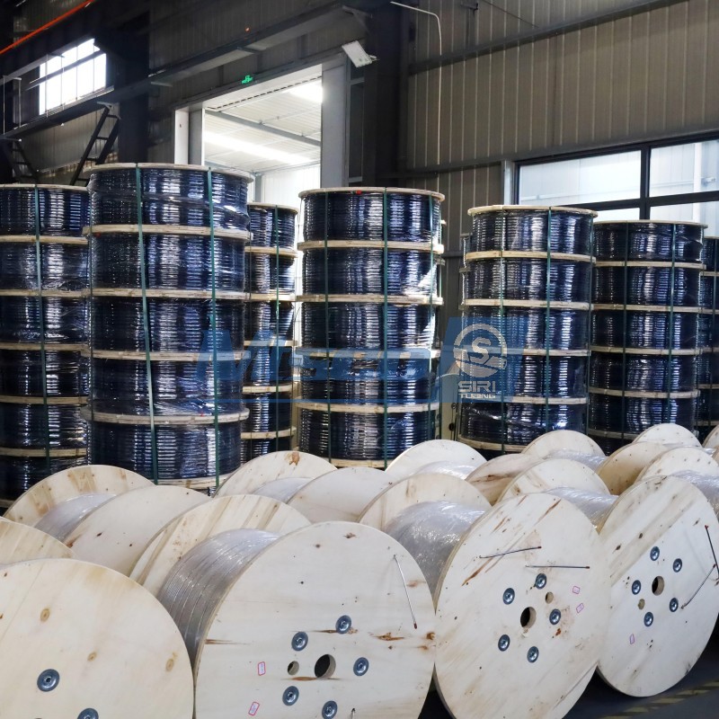 Línea de control soldada por láser TP316 Flatpack con encapsulación Rilsan PA 11