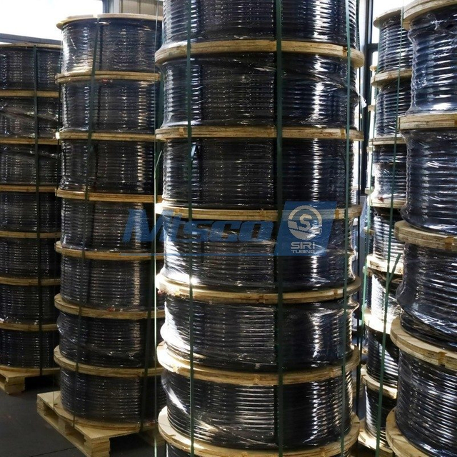 Paquete plano de línea de control de acero dúplex ASTM A789 2507 con encapsulación de PVDF 